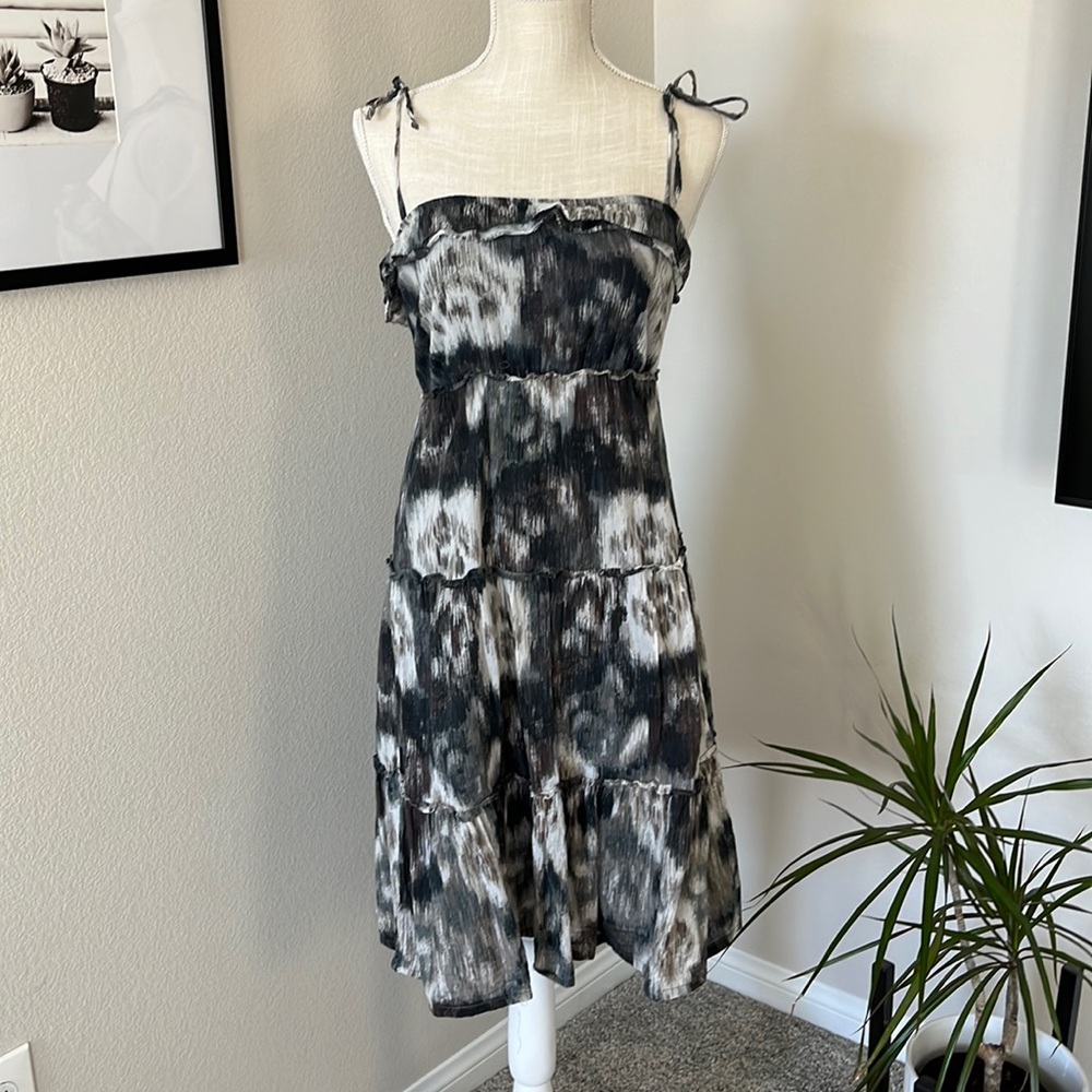 Tie shoulder dress